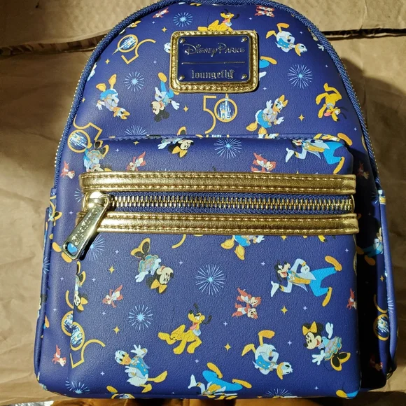 Mickey Mouse & Friends Loungefly Backpack Walt Disney World 50th Anniversary/ear - Picture 12 of 16